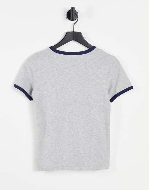 Aeropostale – Grå t-shirt med rund halsringning och logga, 2 av 4
