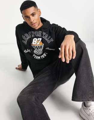Aeropostale Aeropostale hoodie in black