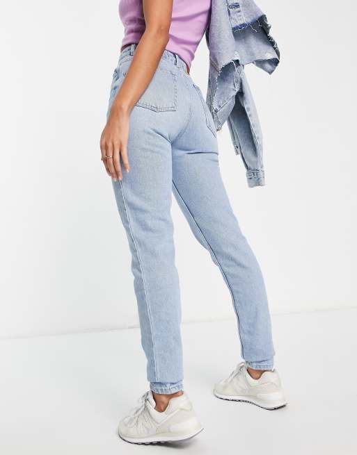 Tenue jean mom discount bleu