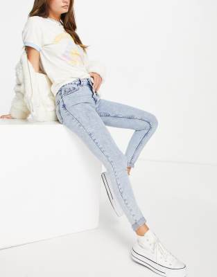 Jean Évasé Taille Basse - Bleu denim clair - FEMME | H&M CA