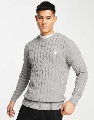 Aeropostale knit sweater in gray