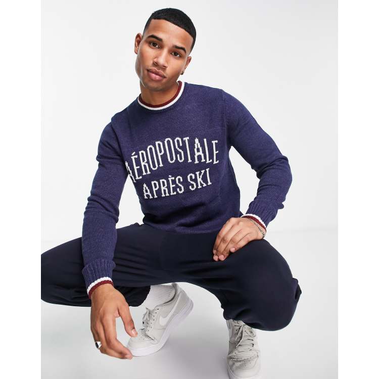 Aéropostale Embroidered Mock Neck Sweatshirt