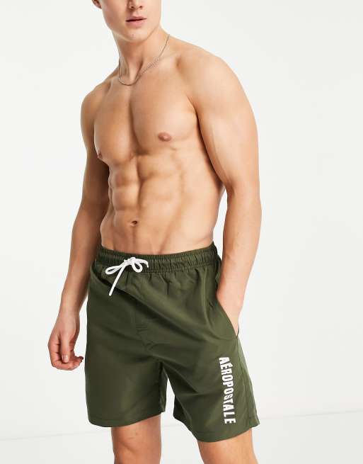 Aeropostale mens hot sale swim trunks