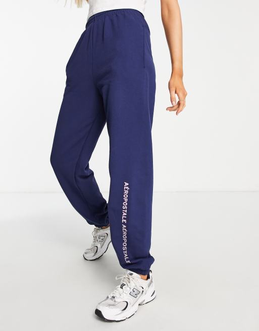 Aeropostale logo trackies in navy