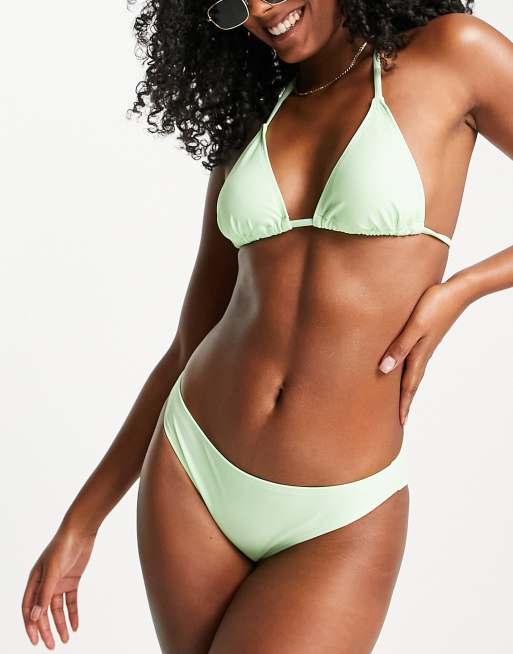 Aeropostale – Miętowy strój kąpielowy z dekoltem typu halter