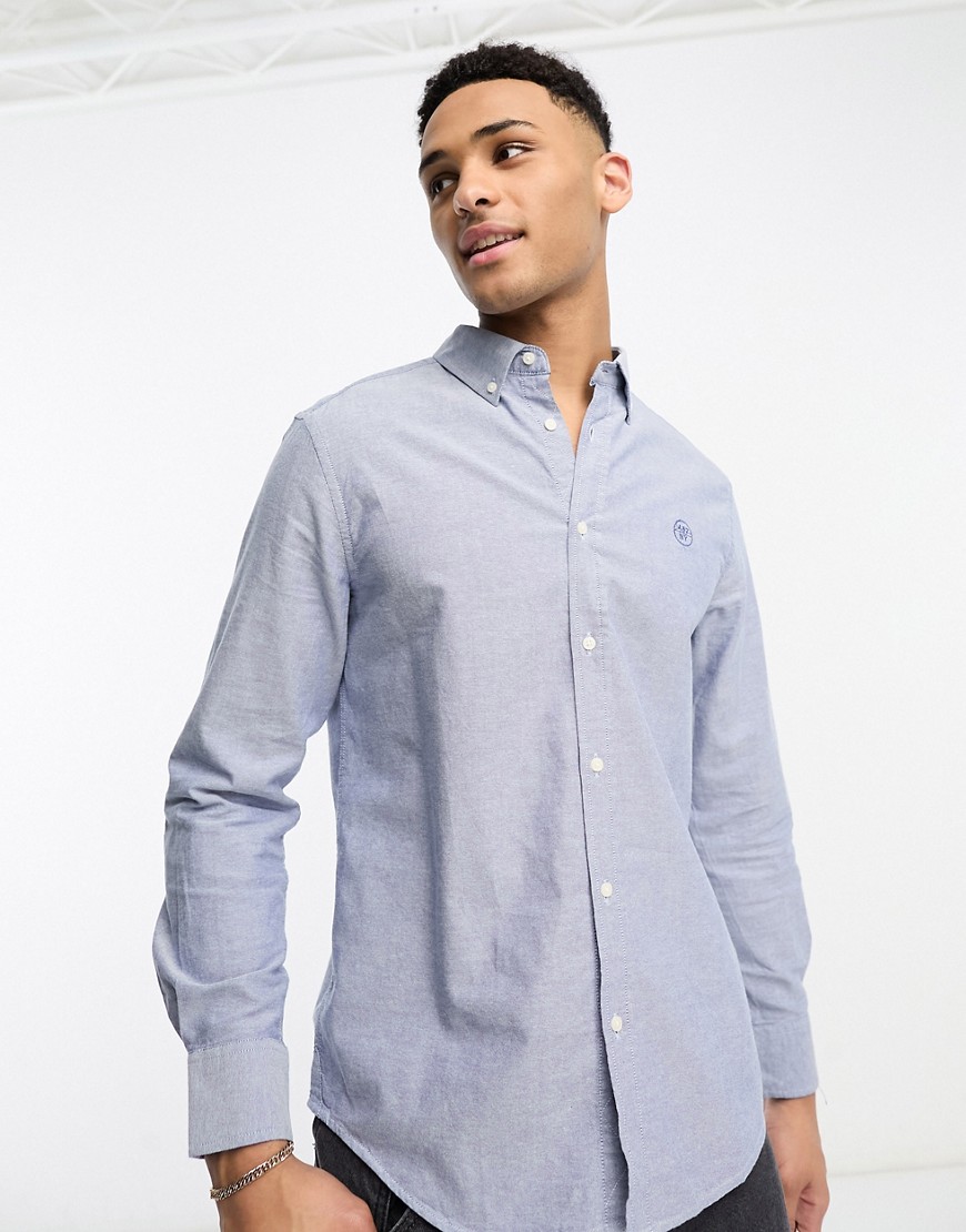 Shop Aéropostale Oxford Shirt In Navy