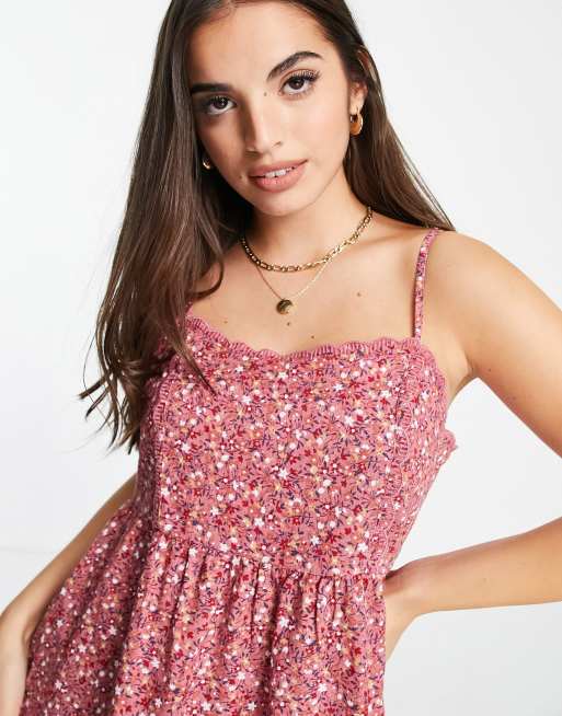 Aeropostale – Różowa sukienka w stylu babydoll, 2 z 4