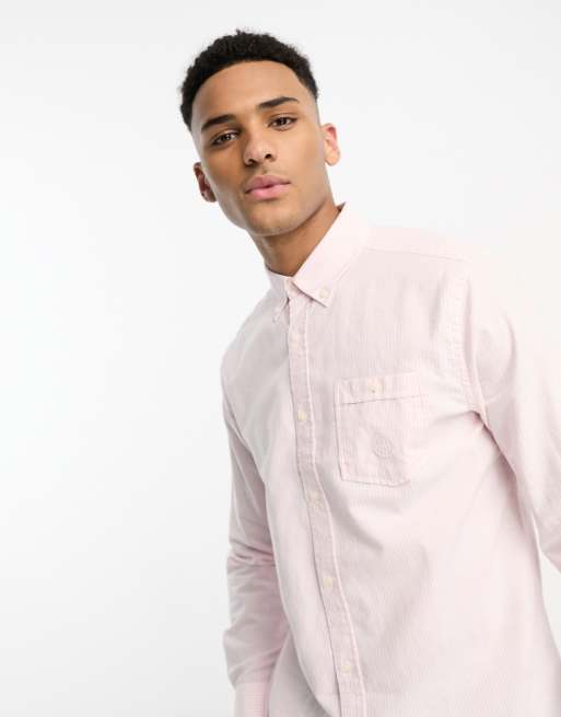 Aeropostale striped oxford shirt in pink