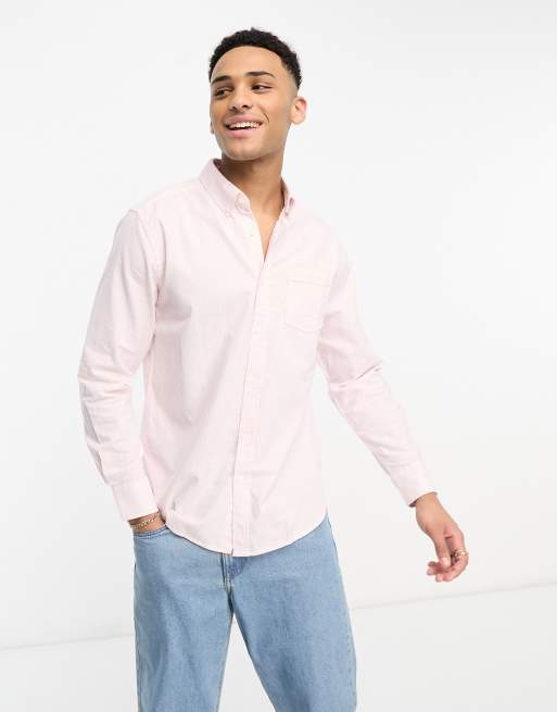 Pink striped hot sale oxford shirt