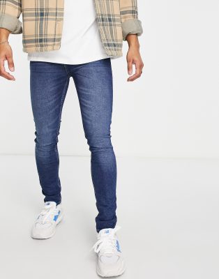 Aéropostale Super Skinny Jeans In Dark Blue