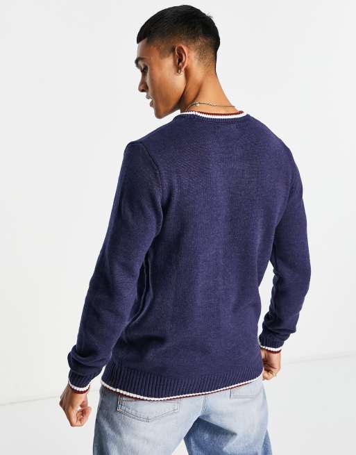 Aeropostale sweater in navy with large logo