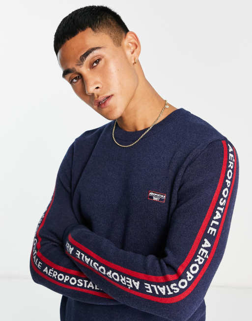 Aéropostale Embroidered Mock Neck Sweatshirt