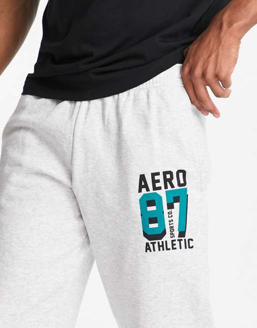 Aeropostale, Pants & Jumpsuits, Aeropostale Sweatpants With Elastic Cuffs  Logo On Left Lef