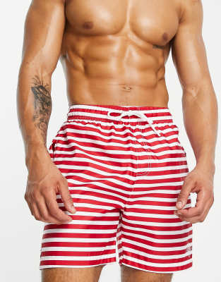 Aeropostale Aeropostale swim shorts in red stripes