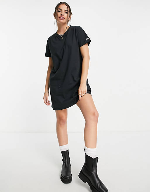 Aeropostale swing t-shirt dress in black