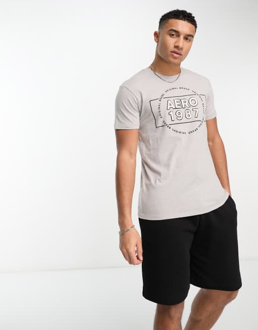 Aeropostale t-shirt in gray | ASOS