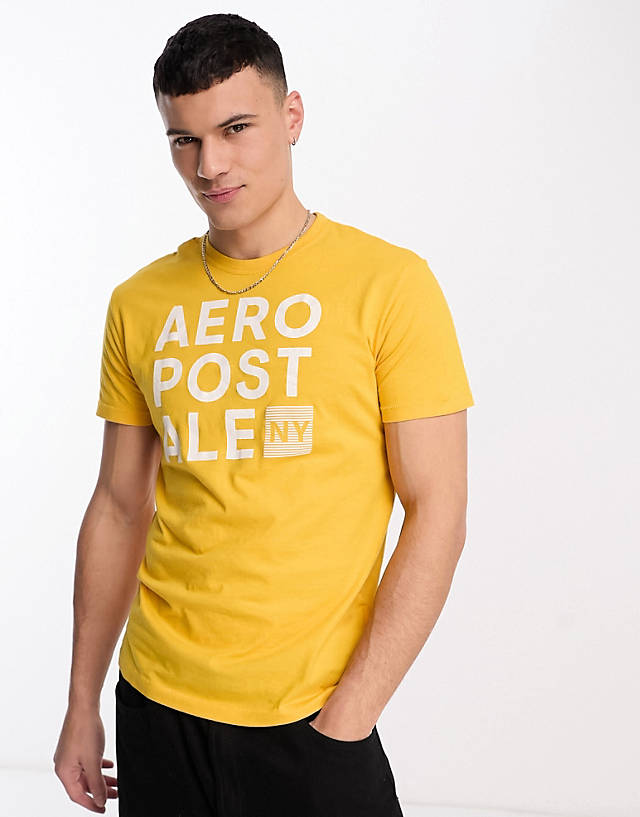 Aeropostale - t-shirt in yellow