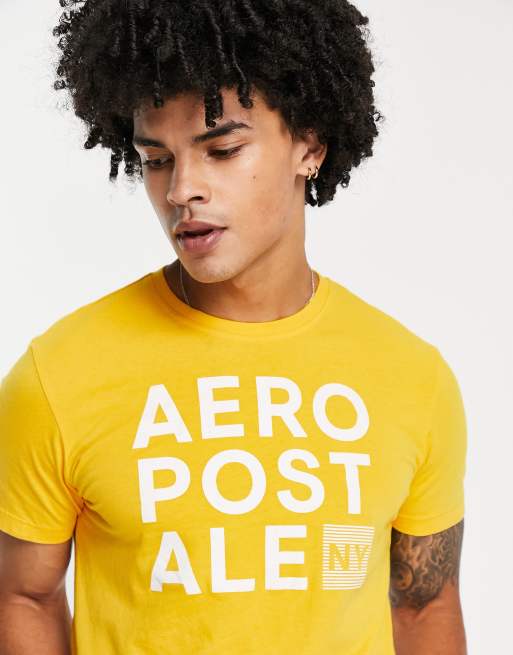 Aeropostle printed t-shirt in orange