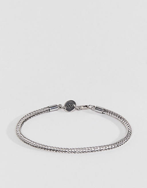 Aetherston link chain bracelet in antique silver | ASOS