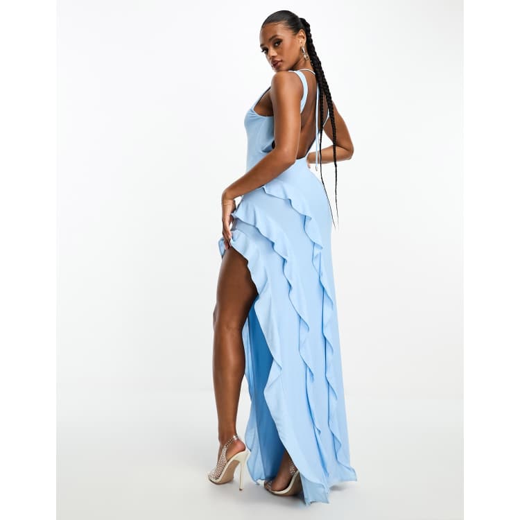 Afrm tiered ruffle outlet maxi dress