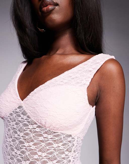 strapless open back dress Hot Pink Lace Up Side Acetate Slinky Mini Dress | Mini Dresses