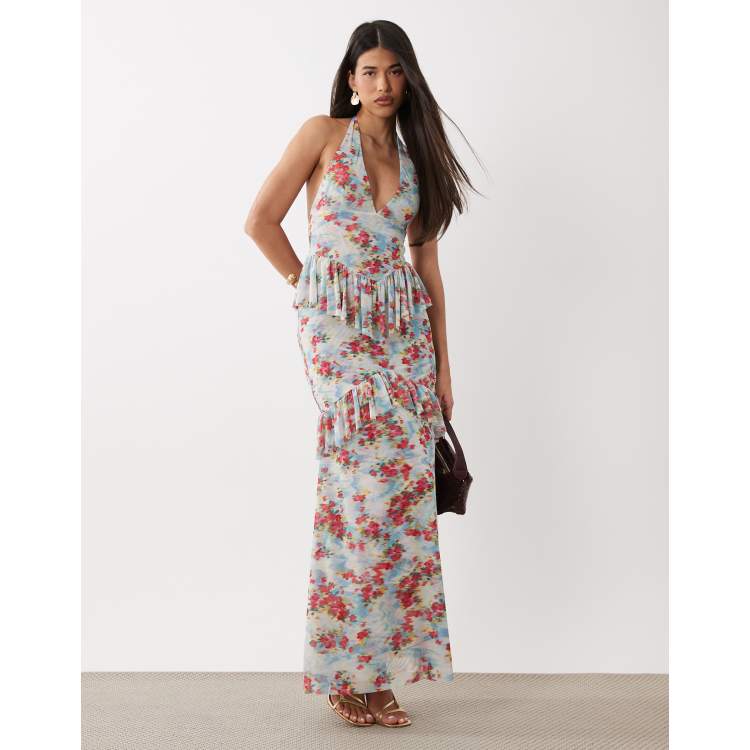 afrm adut garden halter dress Adut Garden Halter Dress by AFRM