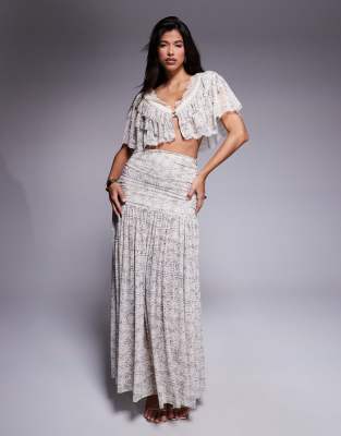 Afrm Crop Top With Built In Brown