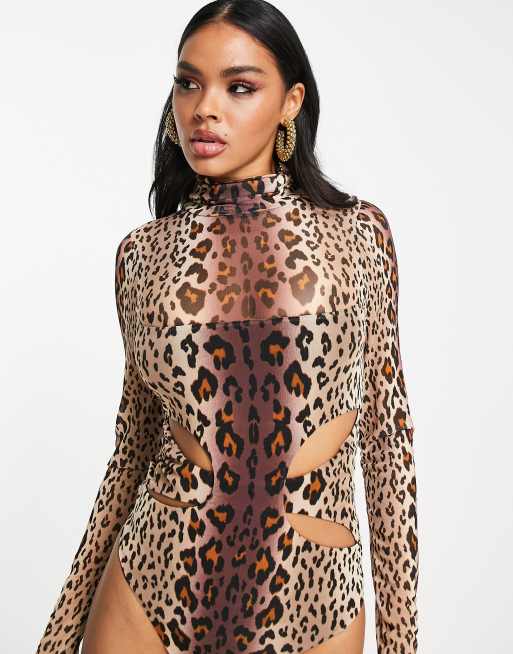 Leopard Mesh Bodysuit