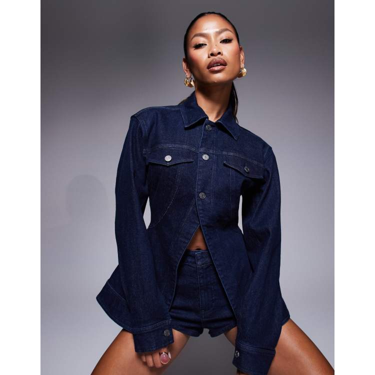 AFRM dark denim jacket in blue - part of a set | ASOS