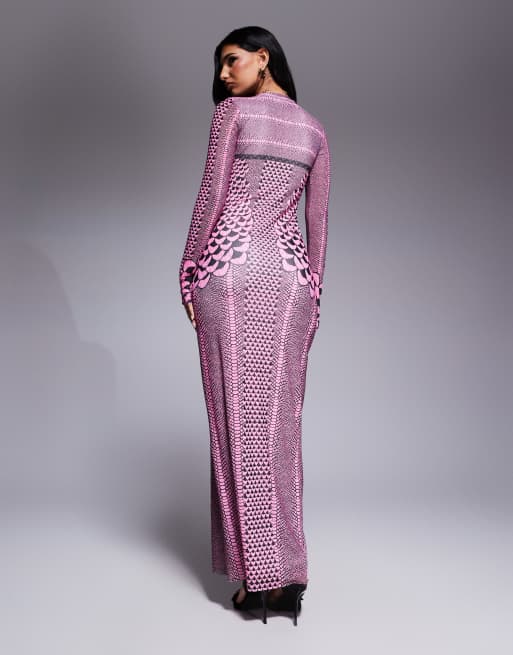 AFRM Didi maxi dress fully lined in pink petal | ASOS