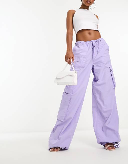 Obey Women's Combat Cargo Pants-Putty Purple - Medicine Hat-The