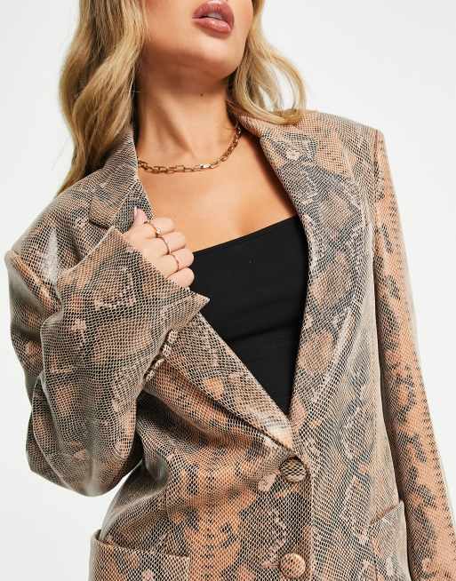 Snakeskin on sale blazer womens