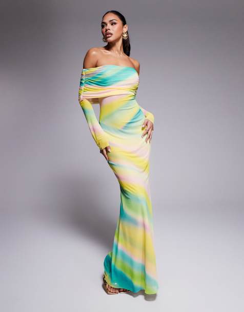 AFRM - Thelma - Offshoulder-maxikjole - view 1