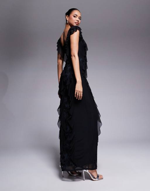 chinese dress ladies Amazon.com: AFRM Women's Airess Ruffle Maxi Dress, Java, Brown, XL :  Clothing, Shoes & Jewelry main image 1
