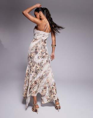 AFRM VINCE LACE TRIM CAMI MAXI DRESS 