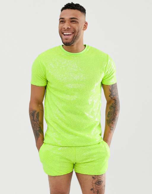 Sæt med neonfarvede pailletter fra ASOS DESIGN, 2 af 3