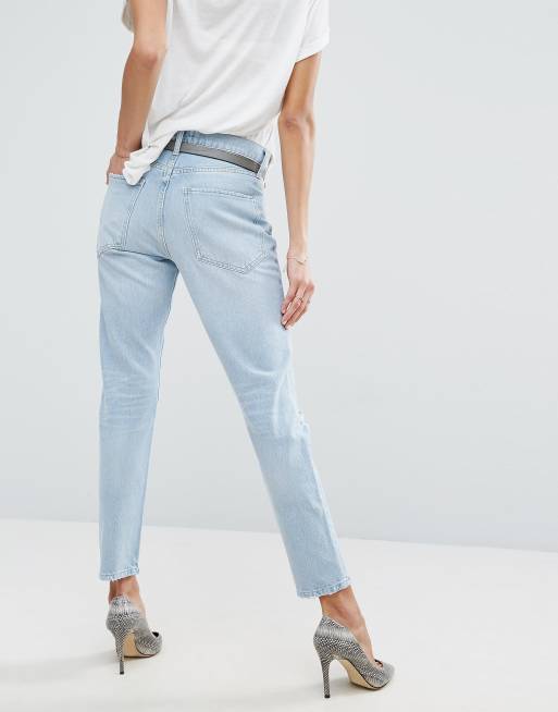 AGOLDE Jamie Hi Rise Straight Jean with Rips