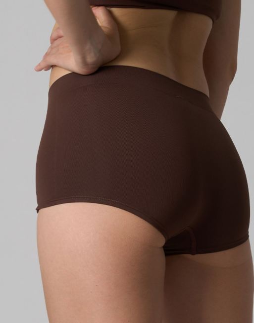Agon High waist briefs in brown, 3 of 3
