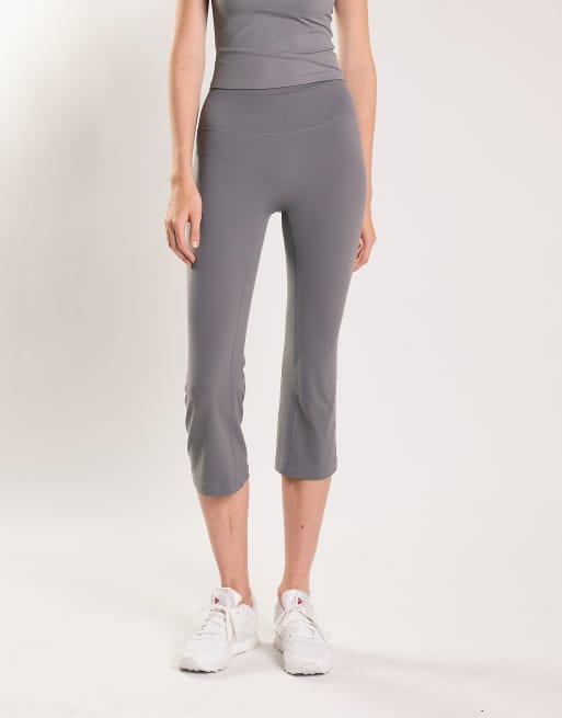 Agon High waist cropped leggings in dark grey, 3 of 4