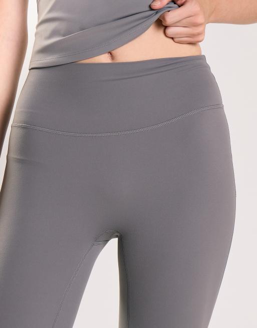 Agon High waist cropped leggings in dark grey, 4 of 4