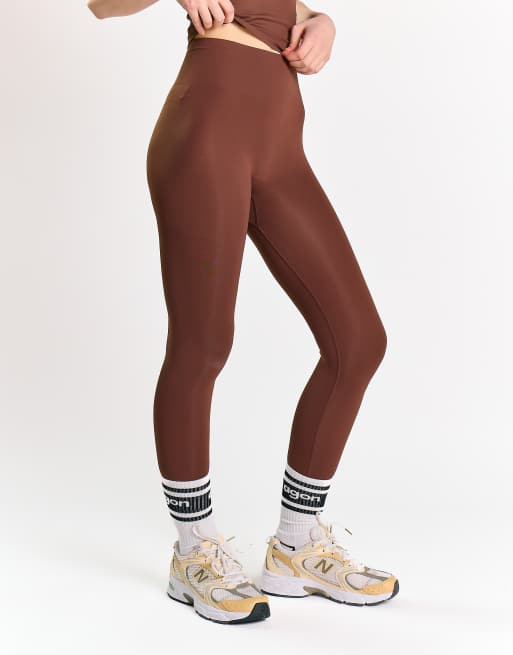 Agon High waist legging in coffee, 2 of 4