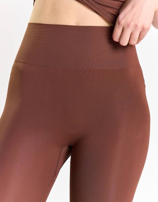 Agon High waist legging in coffee, 3 of 4