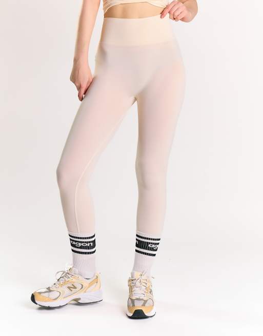 Agon High waist legging in off white, 2 of 4