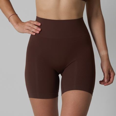 Agon High waist legging short in coffee