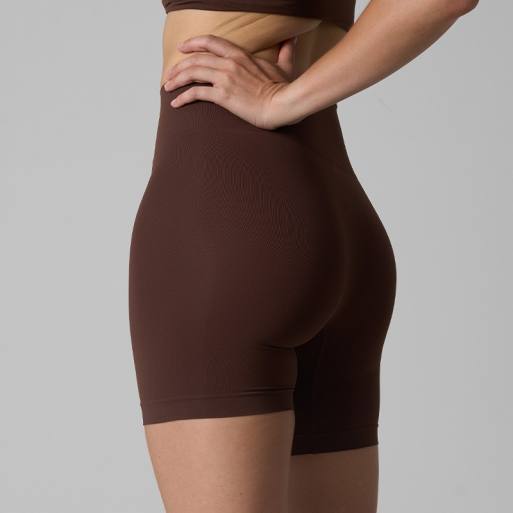 Agon High waist legging short in coffee, 2 of 4