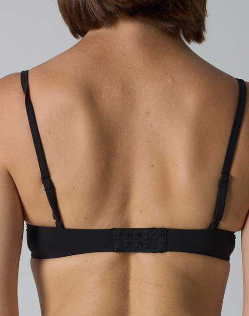 Agon Lace trim underwired bra in black, 3 of 3