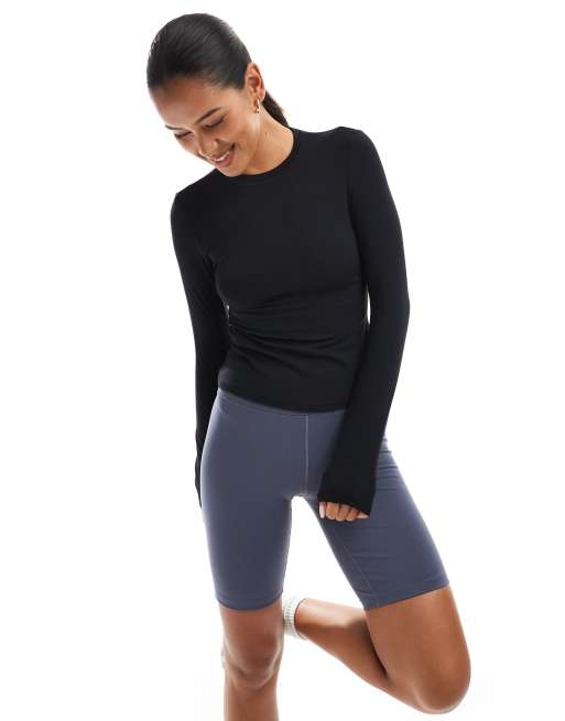 Agon Long sleeve top in black