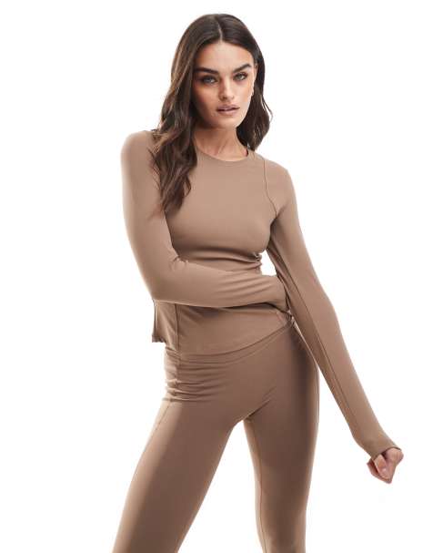 Agon Long sleeve top in cocoa - view 1