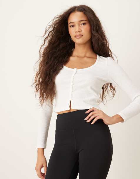 Agon Long sleeve top in cream - view 1