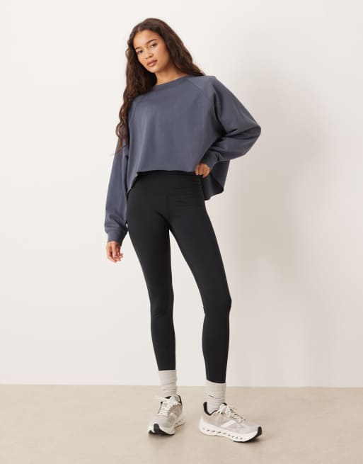 Agon Long sleeve top in dark blue, 2 of 4